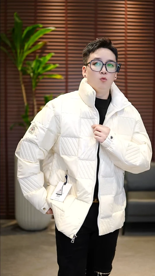 56码（175-190斤）男士俄罗斯方块羽绒服