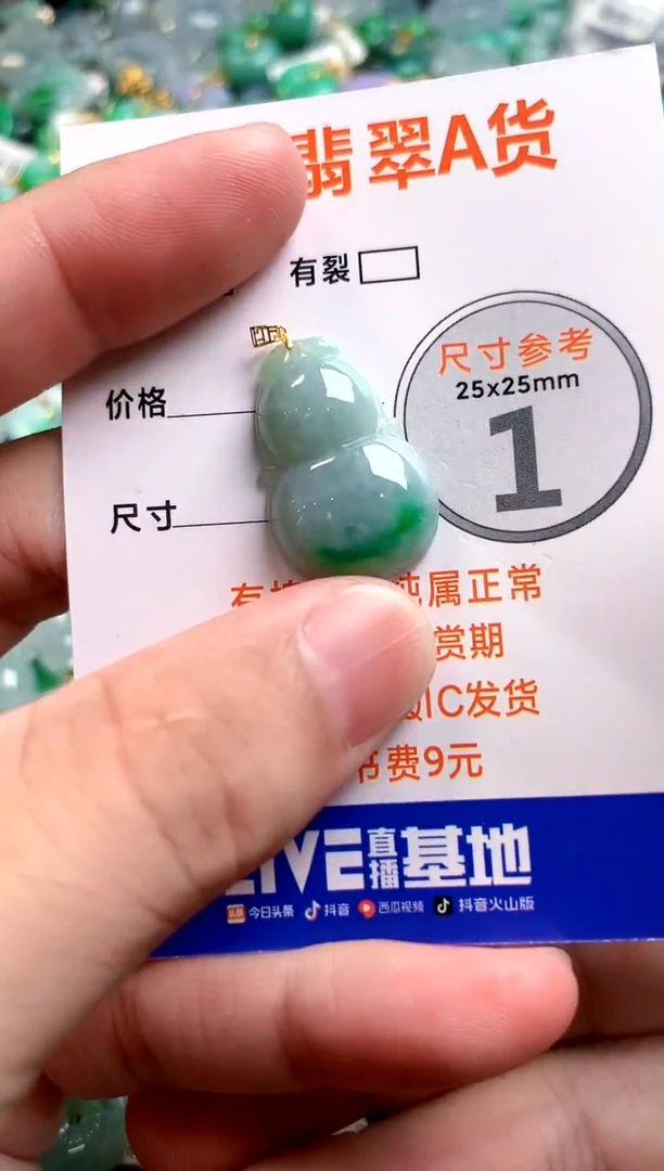 颈饰18K金镶嵌翡翠14006035