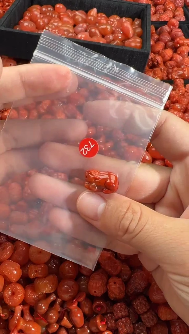 南红玛瑙未镶嵌颈饰1