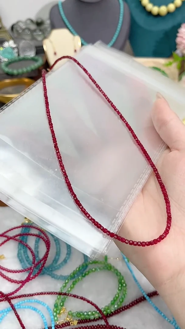 【闪购商品】红宝石颈饰银S925镶嵌姨妈99