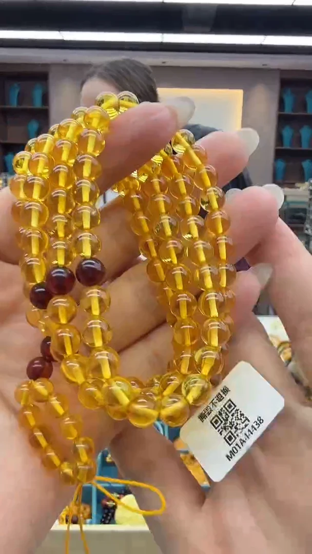 琥珀颈饰未镶嵌35秒拍号假一罚三