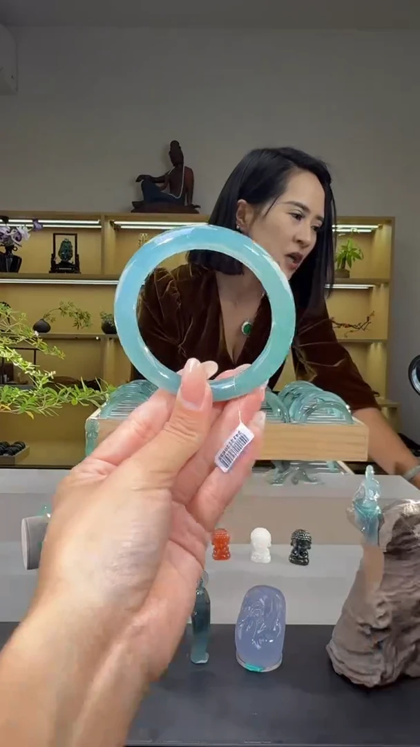 未镶嵌手镯翡翠58圈