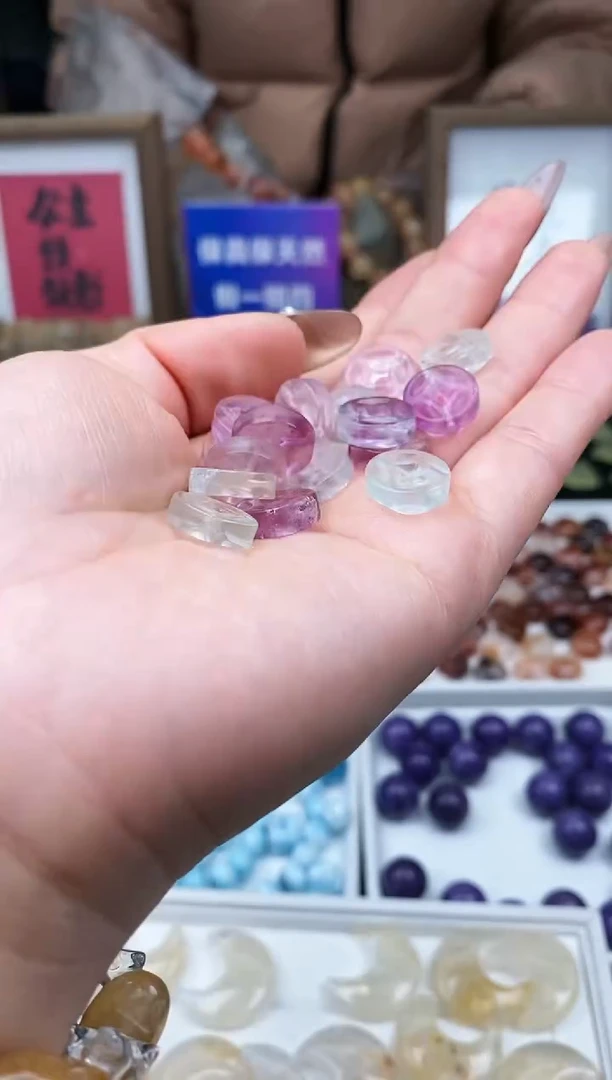 【闪购商品】萤石颈饰未镶嵌77a多样性发其一/2.19/1个