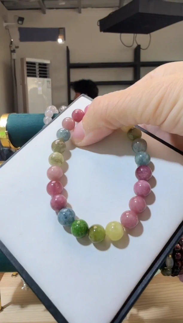 未镶嵌手链碧玺优2267 约8mm