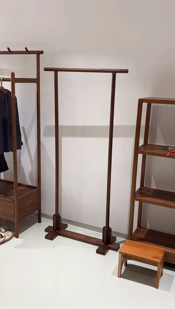 黑胡桃木新款高无忧衣架