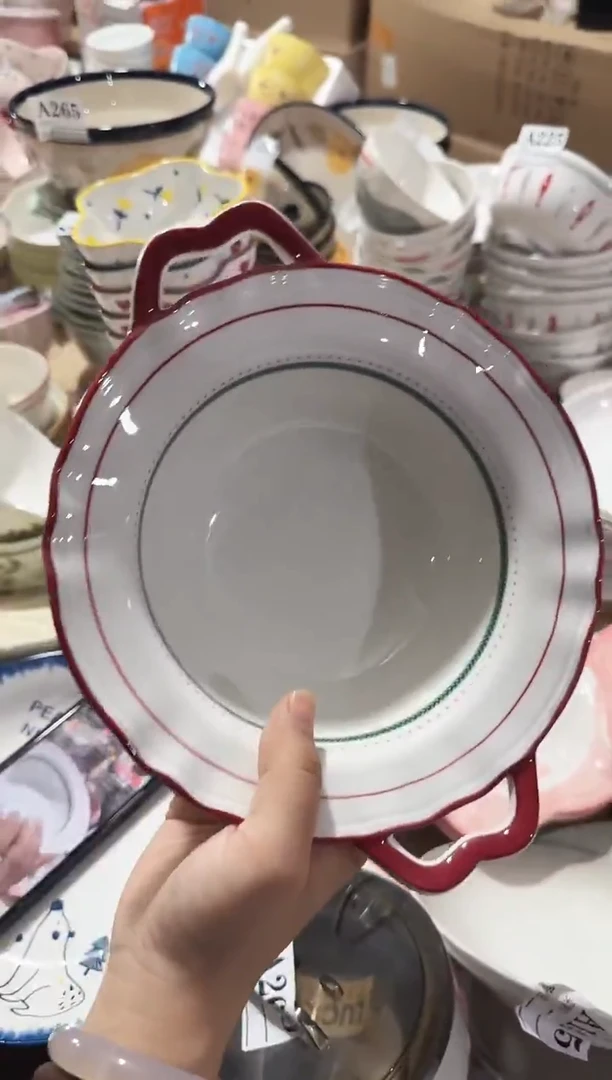 【9.5寸★1个】黑点针眼属正常陶瓷都有介意慎拍微瑕破损包赔