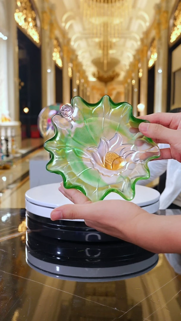 摆件AJ1211320琉璃艺术果盘