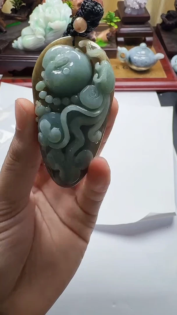 吊坠(不含链)未镶嵌翡翠1