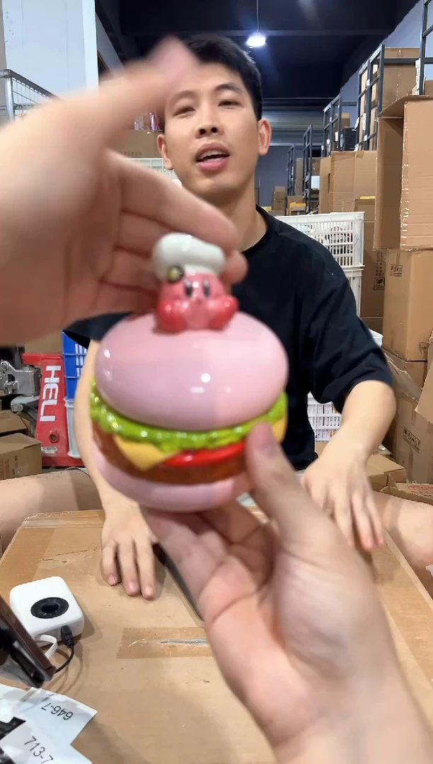 瓷片星之卡比汉堡罐子
