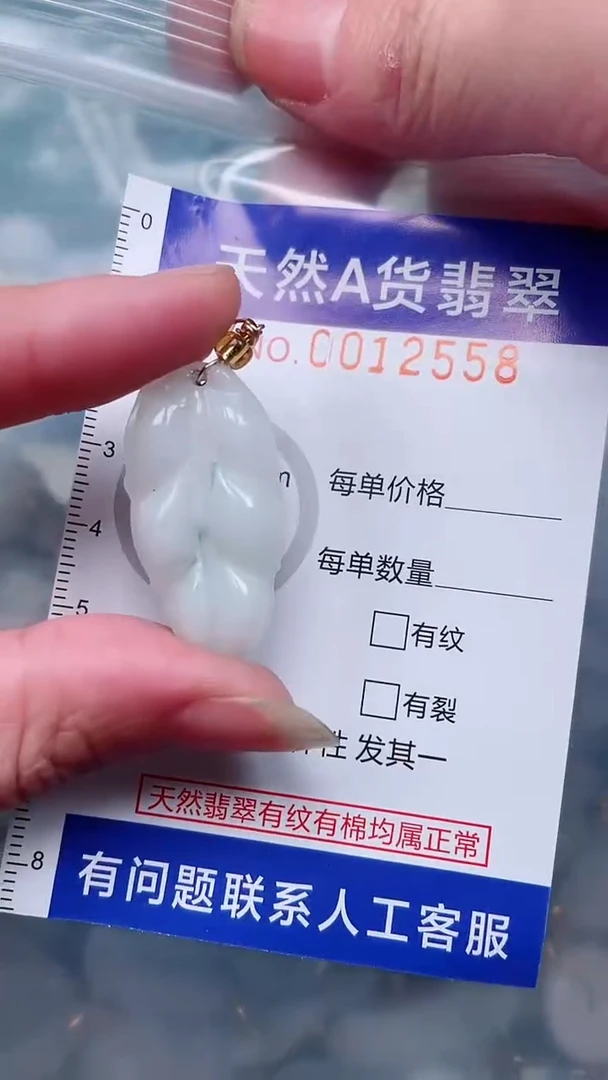 翡翠未镶嵌吊坠(不含链)1