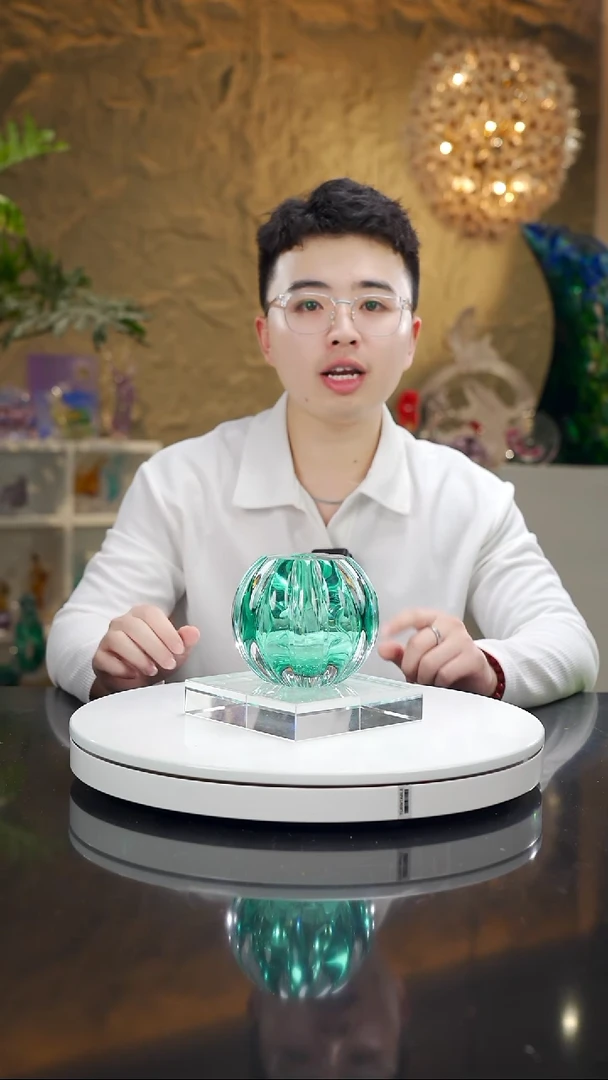 手工艺品琉璃福利湖水蓝香薰瓶