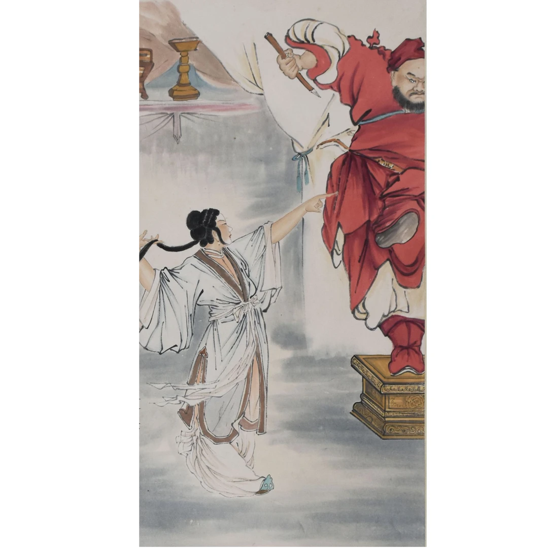 HM5130 刘老 人物 67×34cm 纸本立轴