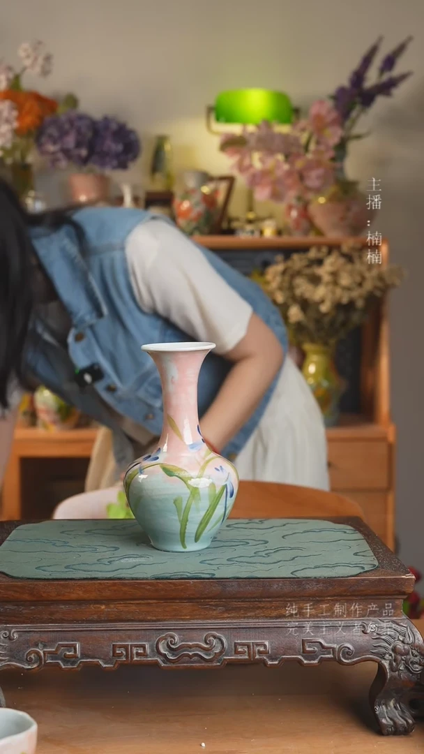 摆件景德镇陶瓷原创花器