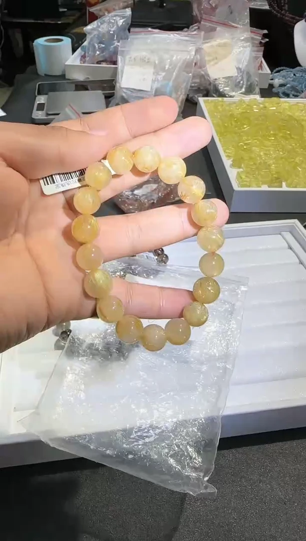 【闪购商品】水晶手串未镶嵌金发10块