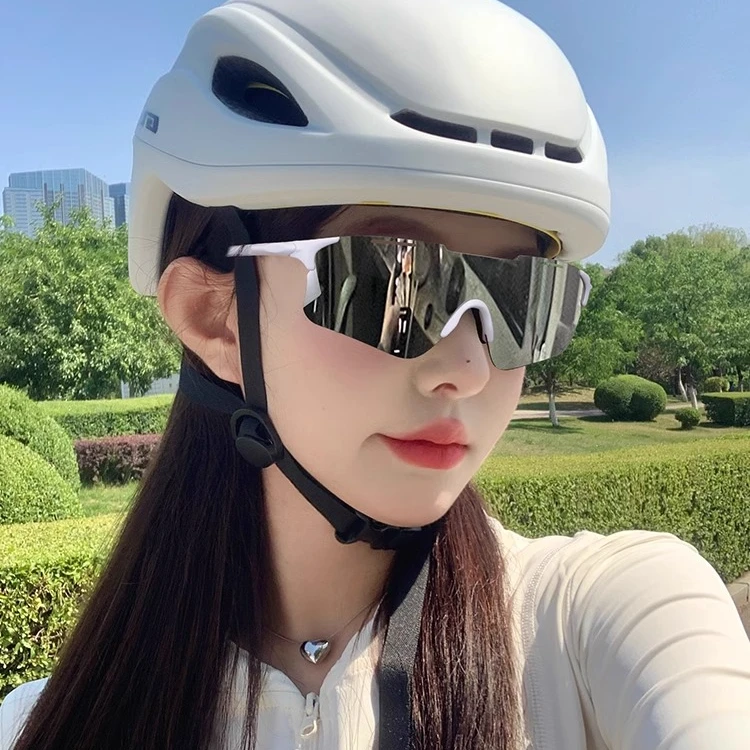 水银骑行眼镜女护目镜防晒墨镜运动登山防风户外粉色炫彩跑步眼镜