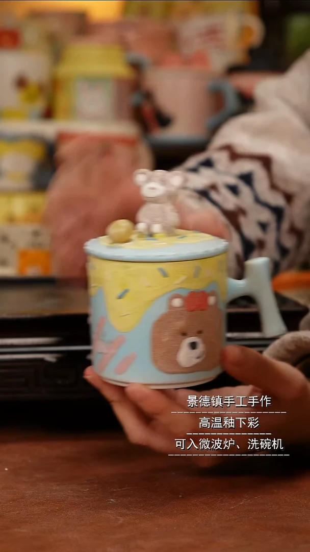 摆件陶景德镇一休瓷屋手作