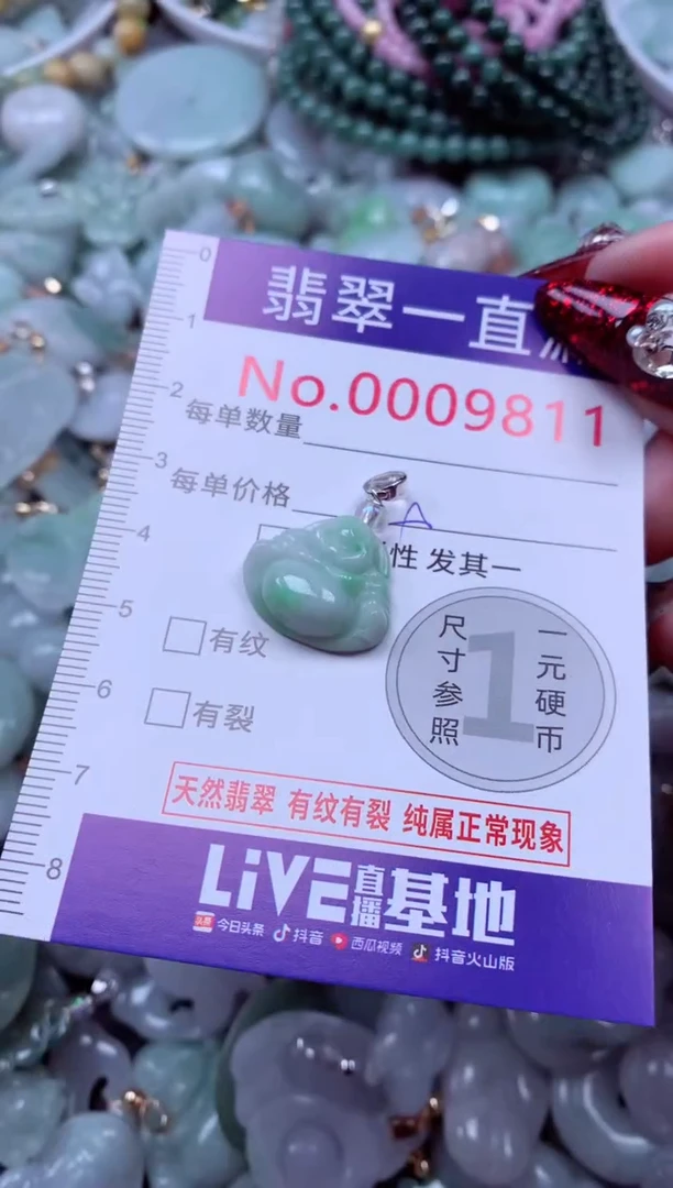 吊坠(不含链)未镶嵌翡翠9811