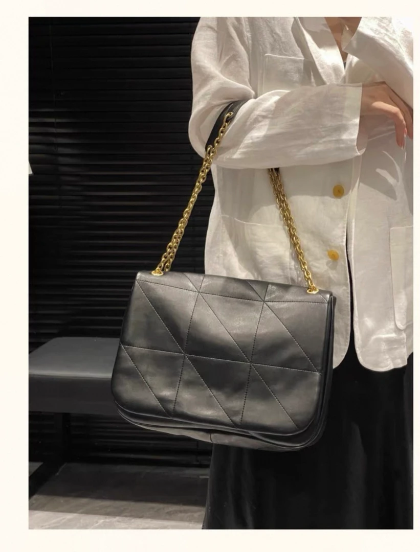 《太古奢品》码头单肩斜挎品牌轻奢包包J215黑色