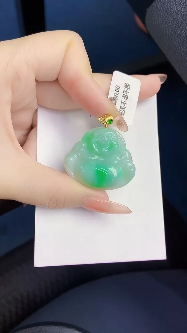 颈饰未镶嵌翡翠缅甸天然翡翠A货
