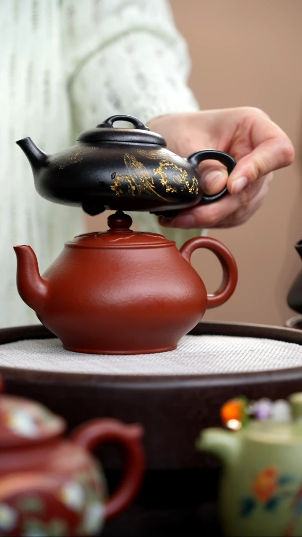 茶壶紫砂礼盒壶3把/019