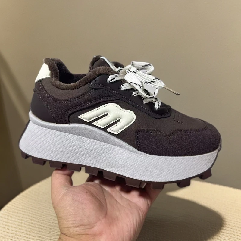 A73断码女鞋时尚百搭加绒秋冬女运动鞋跑步阿甘鞋休闲厚底潮流