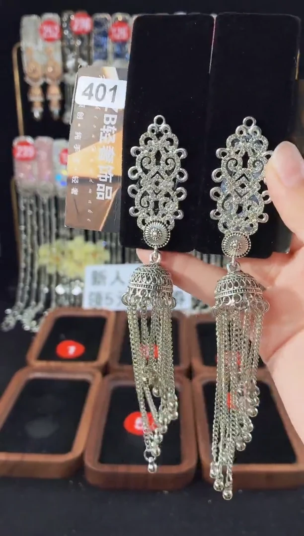 仿水晶铁合金401原创发夹一对