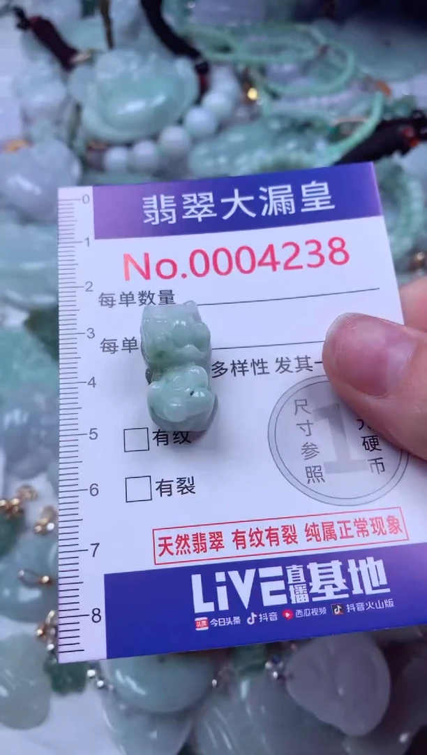 吊坠(不含链)未镶嵌翡翠4238