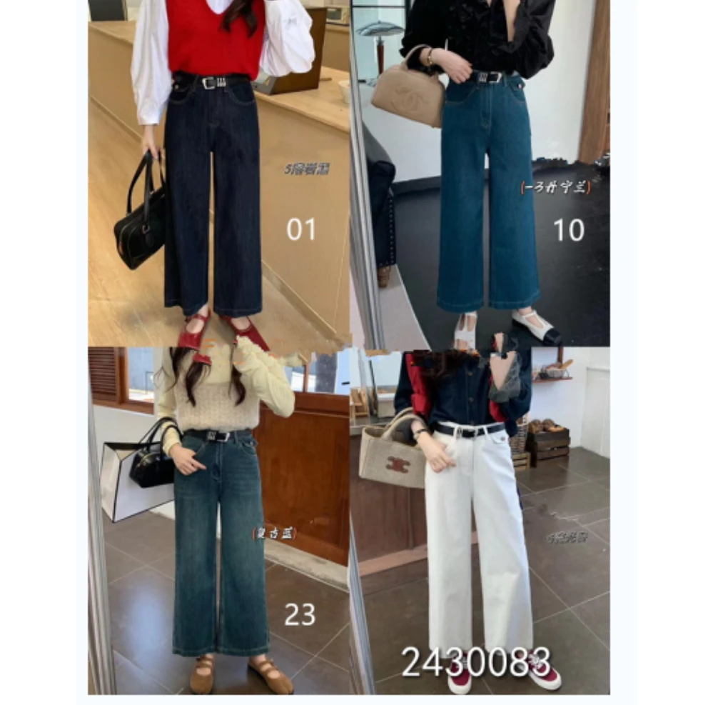 小妳XiaoNi———（春秋款直筒牛仔裤2430083）