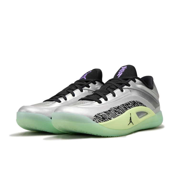 NIKE 官方正品AJ男款锡安4电镀银低帮实战篮球鞋 FD0591-005