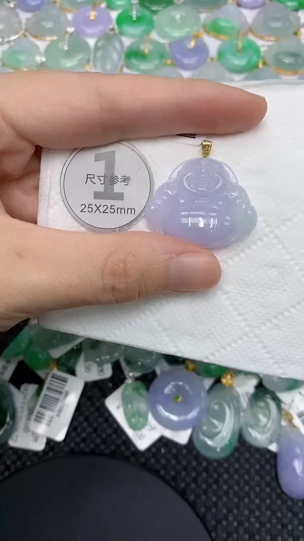 颈饰18K金镶嵌翡翠11111111