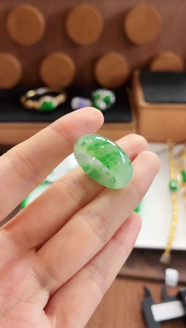 翡翠戒指未镶嵌手饰 12圈