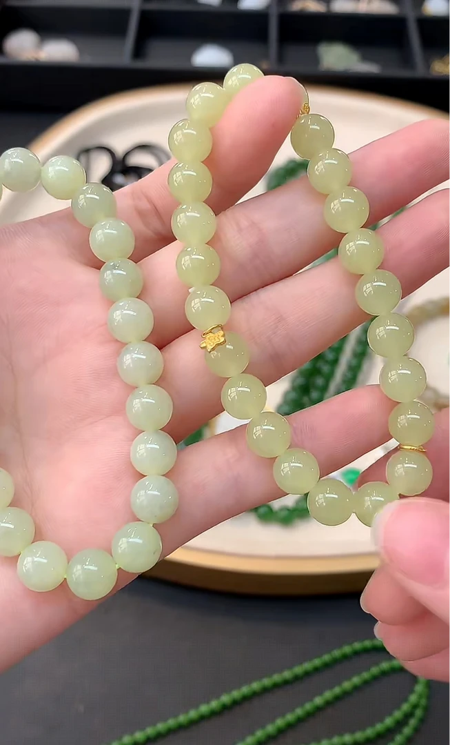 和田玉手串-约卡7.8mm-多样性发一件-GG1505-BK|BHT6