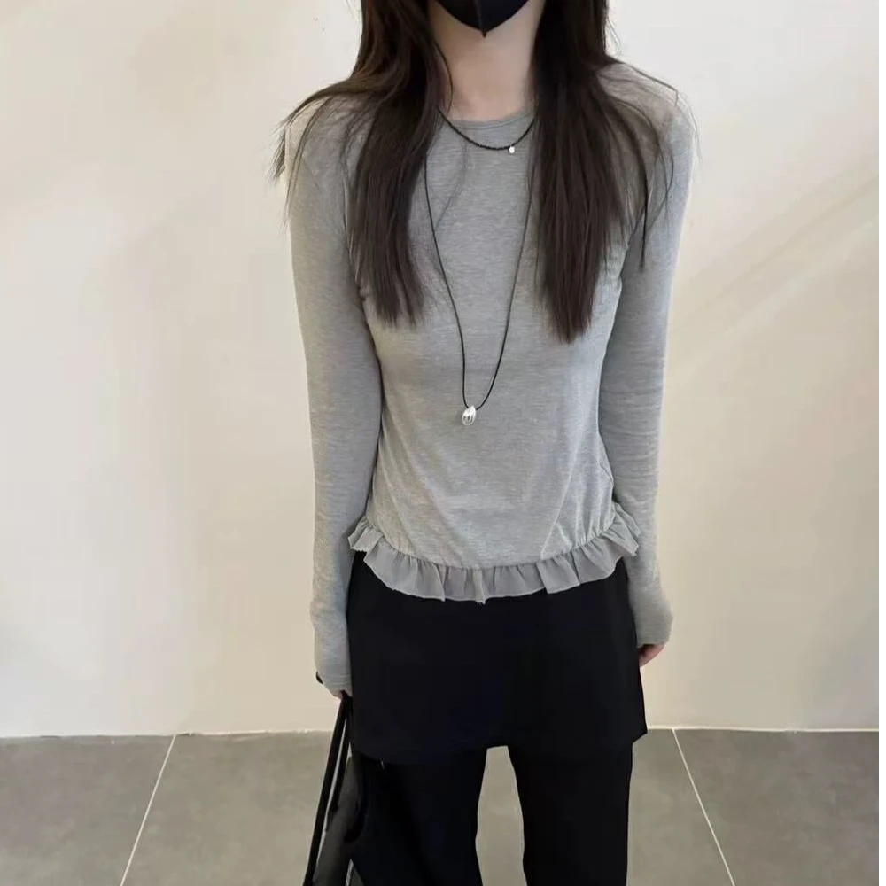 8807少女梦境~太爱啦 下摆花瓣上衣