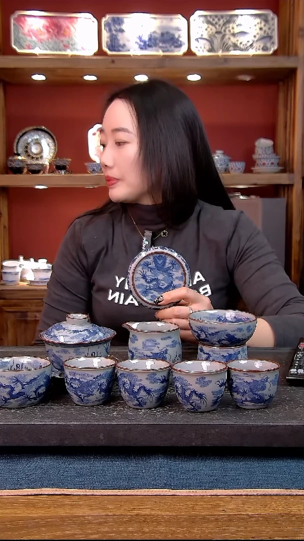 简装家用款9件套 老陶泥开片纹陶瓷茶具