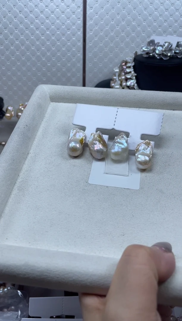 未镶嵌耳饰淡水珍珠【纯恬珍珠】（多样性发货发一）