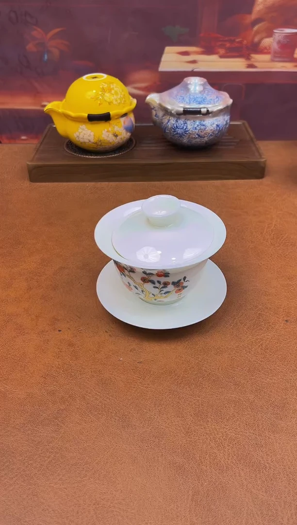 陶瓷茶具摆件旅行套组