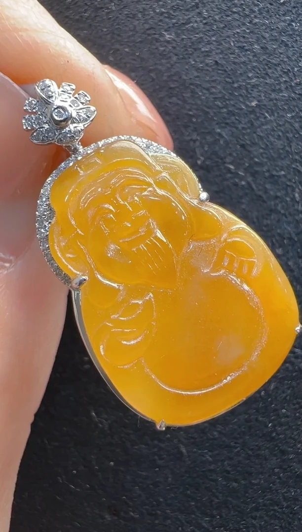 【闪购商品】翡翠吊坠(不含链)18K金镶嵌多样性发货拍一发一