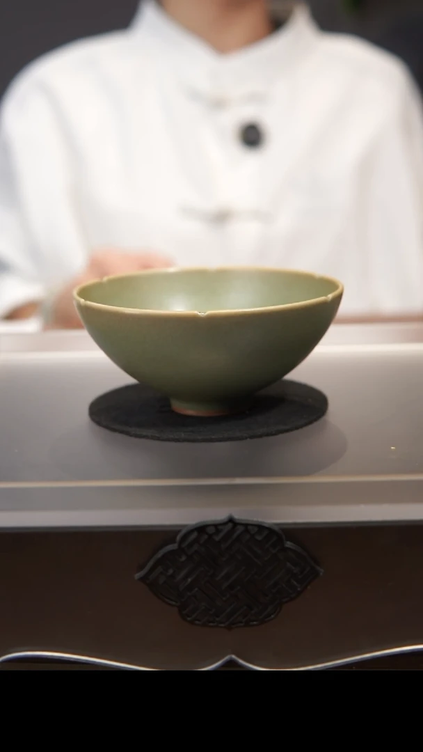 杯葵口杯  汝州原产地  原矿老釉