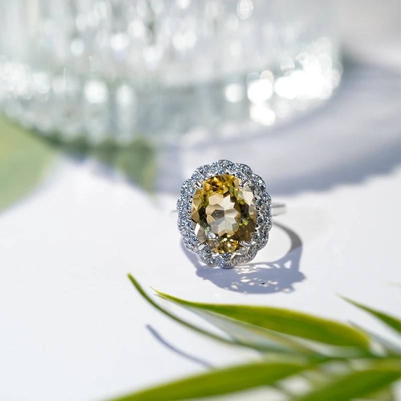 C0062黄水晶戒指