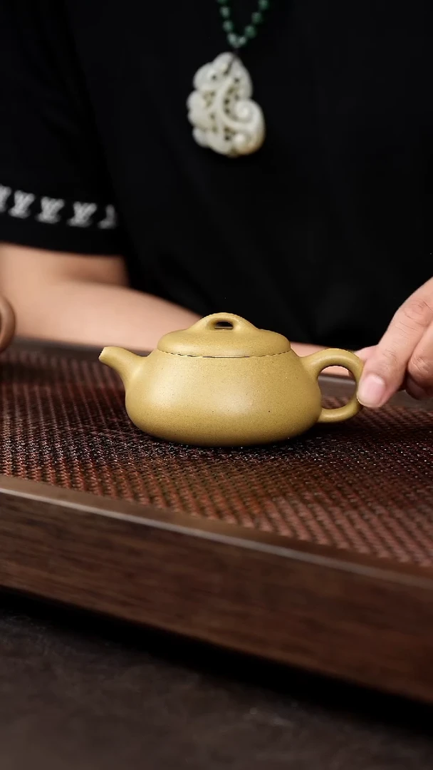 茶壶紫砂黄金段矮瓢