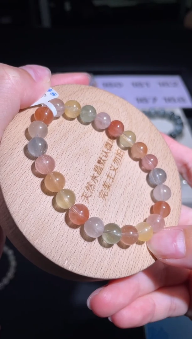 水晶手链未镶嵌160号多样性发货一V 8mm+