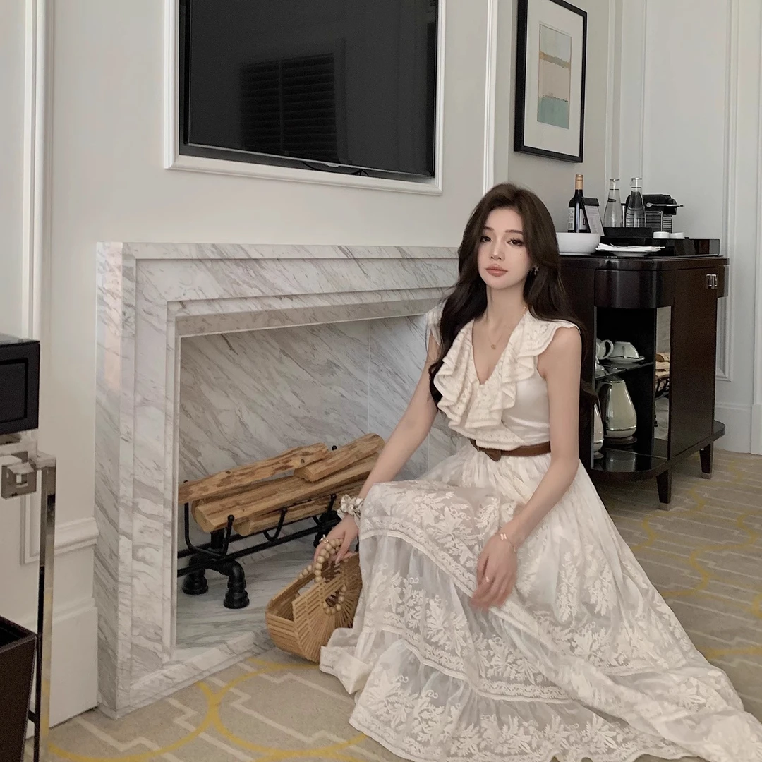 A轮A5【romantic古董裙】西部风Old Money穿身的连衣裙