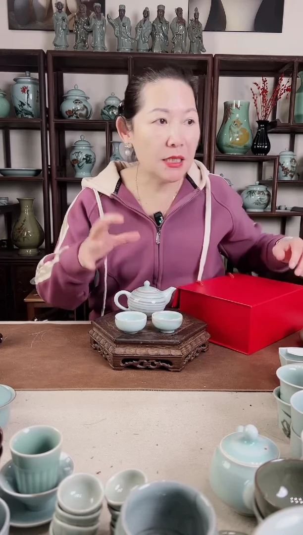 纯手工 绞胎 一壶二杯L