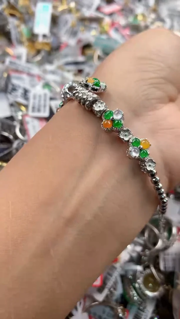 银S925镶嵌戒指翡翠141414---2