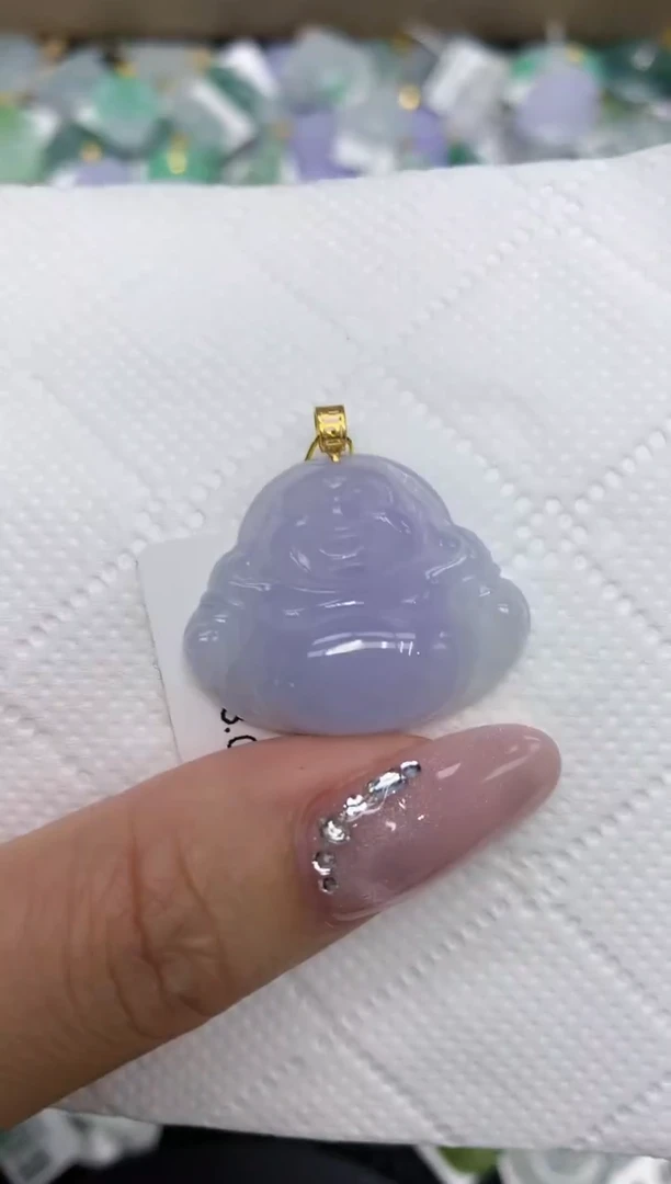 颈饰18K金镶嵌翡翠111111111111