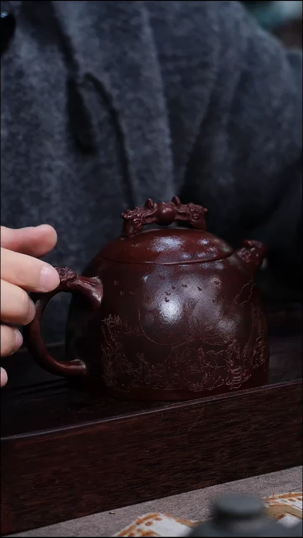 茶壶紫砂宜兴柴烧紫砂壶