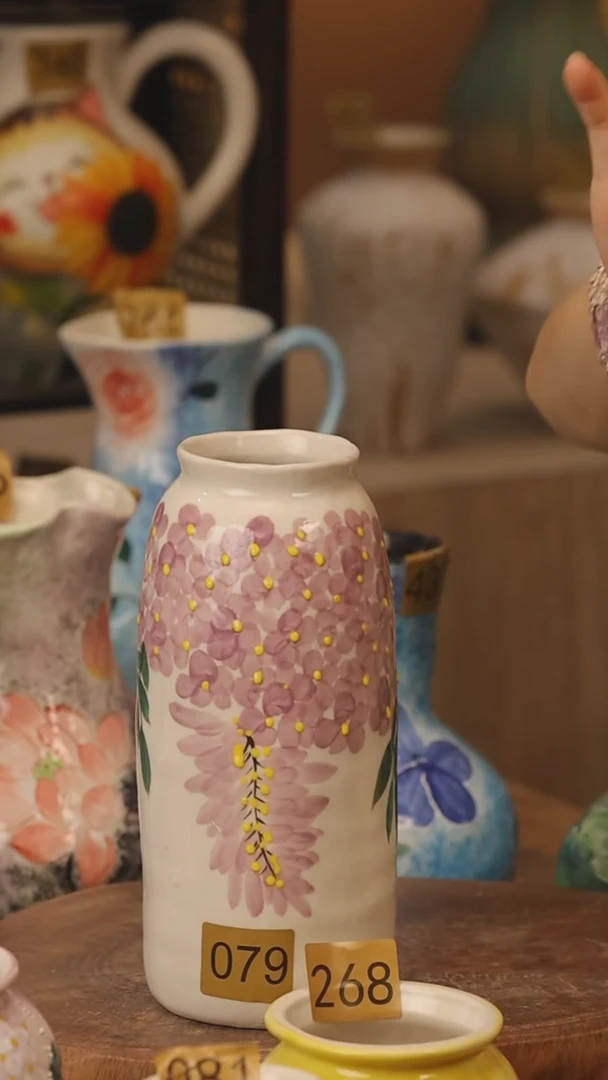 陶瓷079景德镇设计师手作花器摆件侘寂风