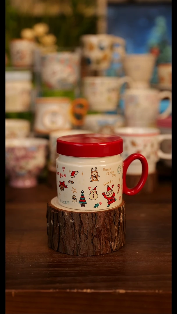 圣诞节盖子杯