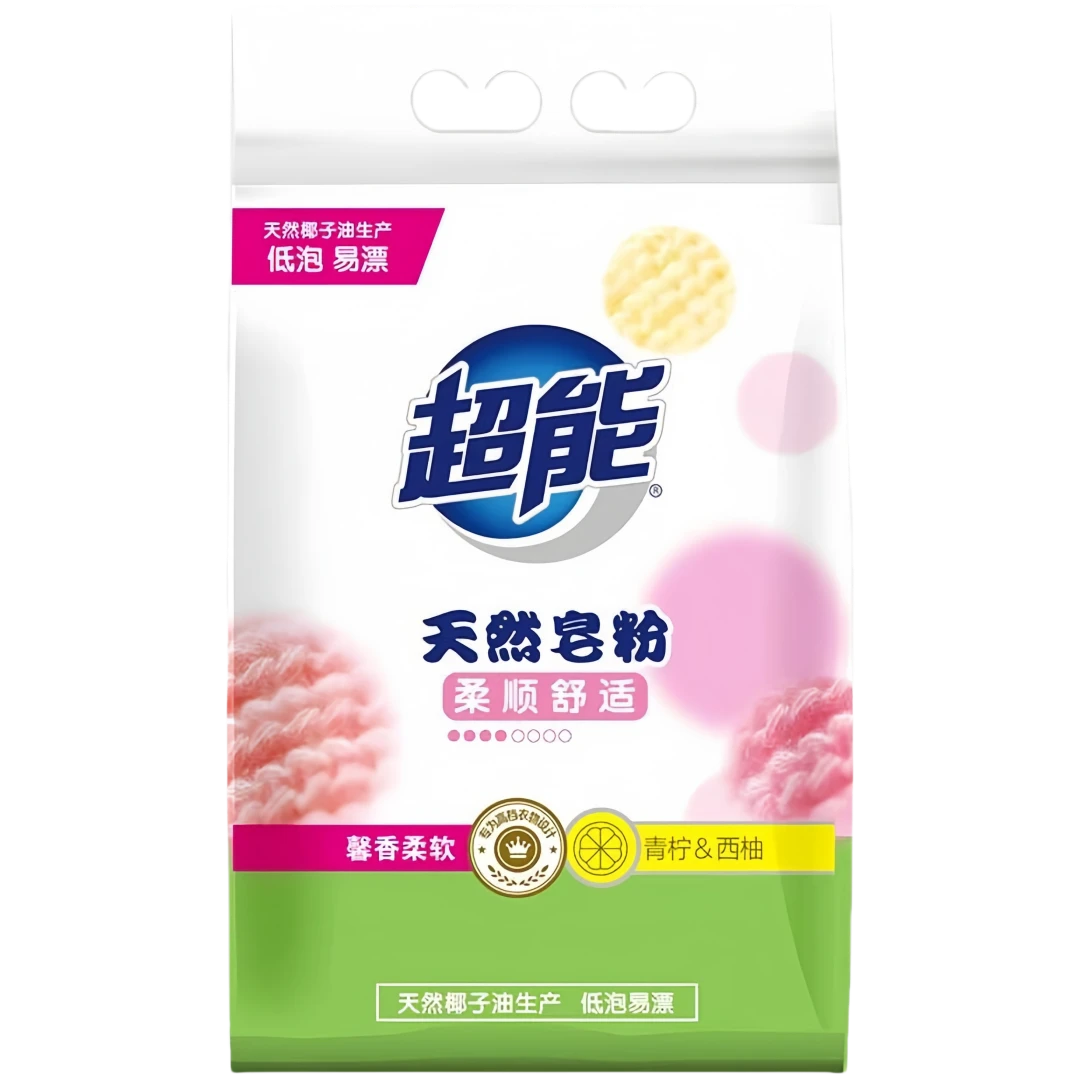 超能 天然皂粉【馨香柔软】 2.26kg/袋去污