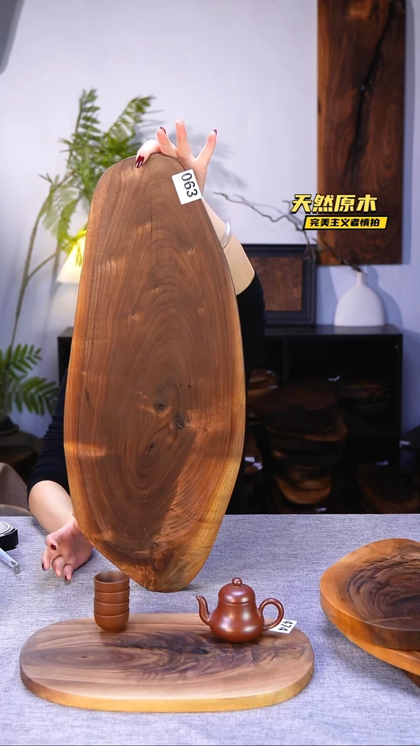 木北美黑胡桃原木.干裂疤结不属于商品质量问题完美主义者慎拍